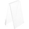 Plymor Clear Acrylic Folded A-Frame Holder for 2 Signs or Photo, 5.5" H x 3.5" W x 3" D